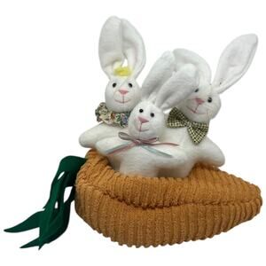 Easter Bunny Carrot Decoration Spring Farmhouse Cottage Decor